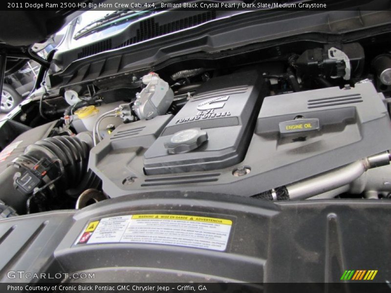 Brilliant Black Crystal Pearl / Dark Slate/Medium Graystone 2011 Dodge Ram 2500 HD Big Horn Crew Cab 4x4