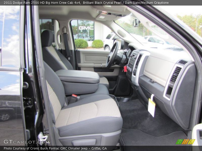 Brilliant Black Crystal Pearl / Dark Slate/Medium Graystone 2011 Dodge Ram 2500 HD Big Horn Crew Cab 4x4