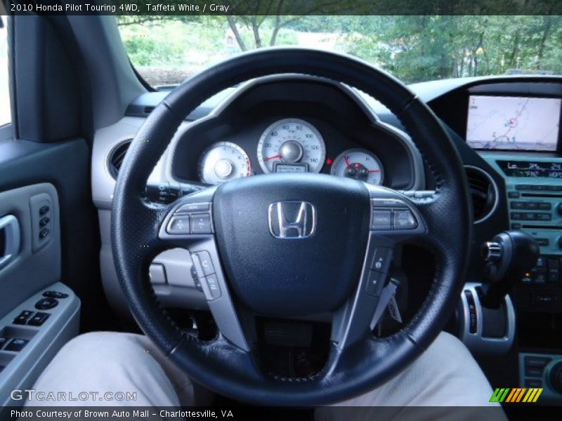 Taffeta White / Gray 2010 Honda Pilot Touring 4WD