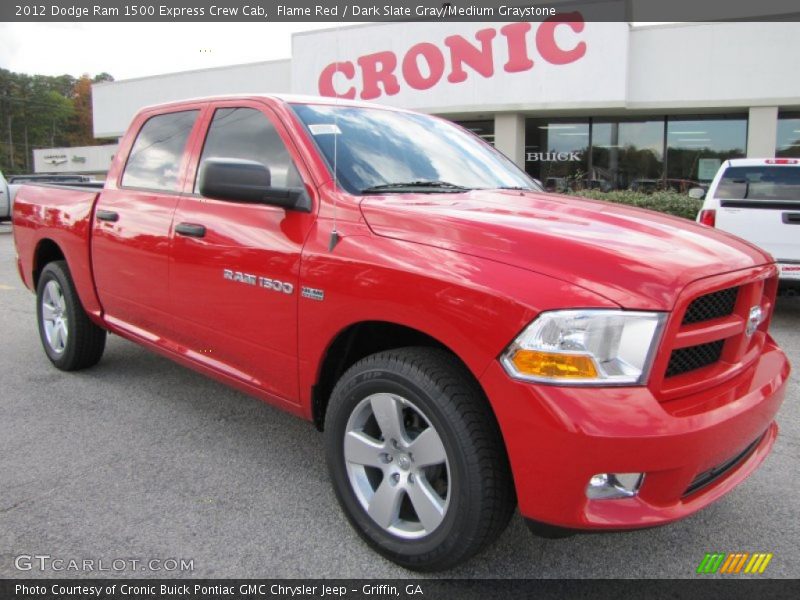 Flame Red / Dark Slate Gray/Medium Graystone 2012 Dodge Ram 1500 Express Crew Cab