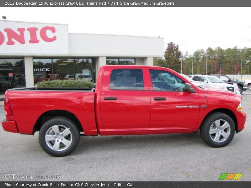 Flame Red / Dark Slate Gray/Medium Graystone 2012 Dodge Ram 1500 Express Crew Cab