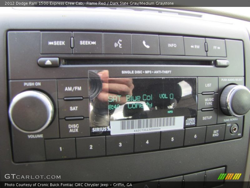 Audio System of 2012 Ram 1500 Express Crew Cab