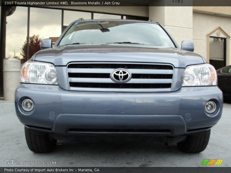 Bluestone Metallic / Ash Gray 2007 Toyota Highlander Limited 4WD