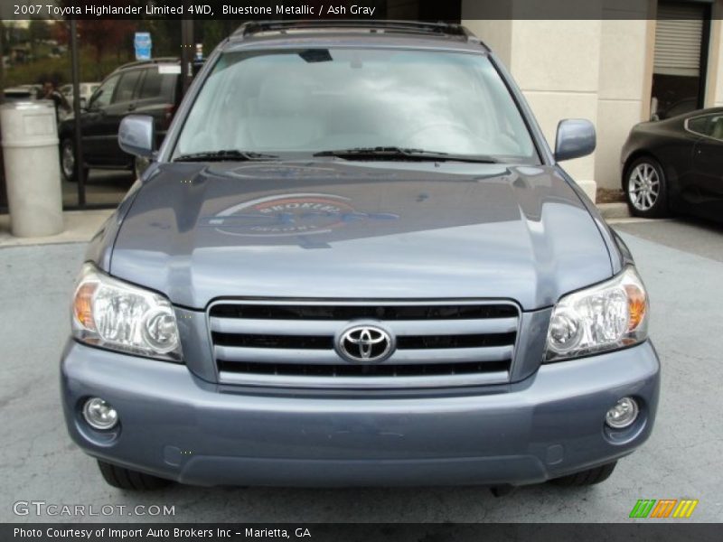 Bluestone Metallic / Ash Gray 2007 Toyota Highlander Limited 4WD