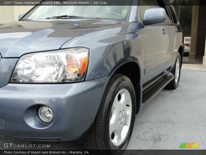Bluestone Metallic / Ash Gray 2007 Toyota Highlander Limited 4WD
