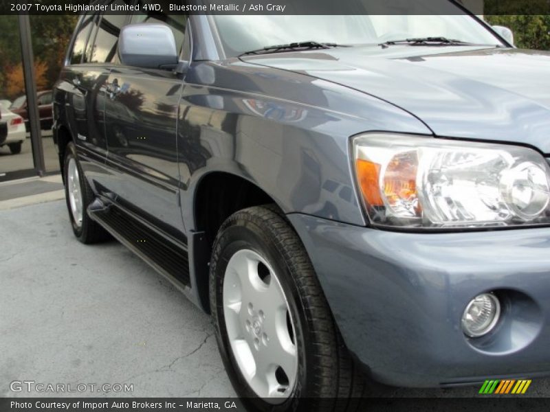 Bluestone Metallic / Ash Gray 2007 Toyota Highlander Limited 4WD