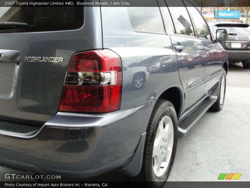 Bluestone Metallic / Ash Gray 2007 Toyota Highlander Limited 4WD
