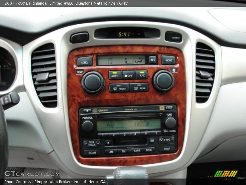 Bluestone Metallic / Ash Gray 2007 Toyota Highlander Limited 4WD