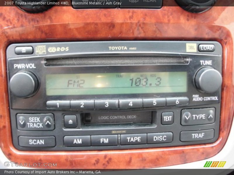 Bluestone Metallic / Ash Gray 2007 Toyota Highlander Limited 4WD