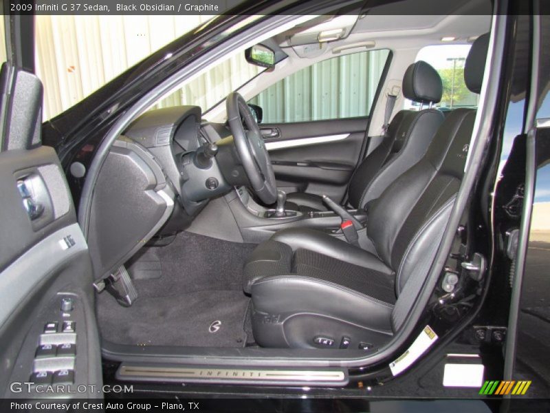  2009 G 37 Sedan Graphite Interior