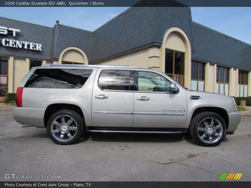 Quicksilver / Ebony 2008 Cadillac Escalade ESV AWD