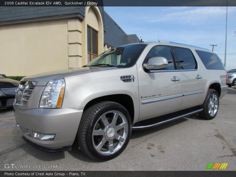 Quicksilver / Ebony 2008 Cadillac Escalade ESV AWD