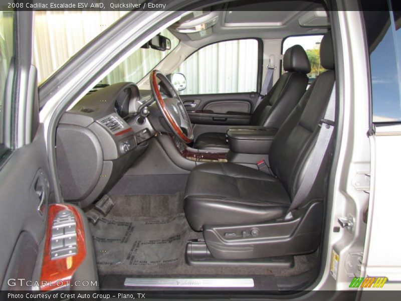 Quicksilver / Ebony 2008 Cadillac Escalade ESV AWD