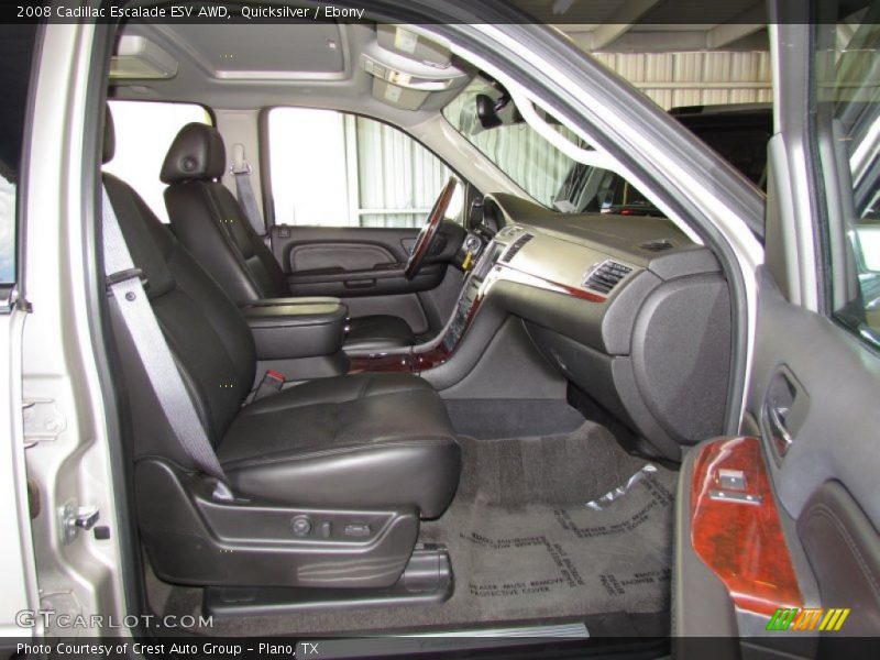 Quicksilver / Ebony 2008 Cadillac Escalade ESV AWD