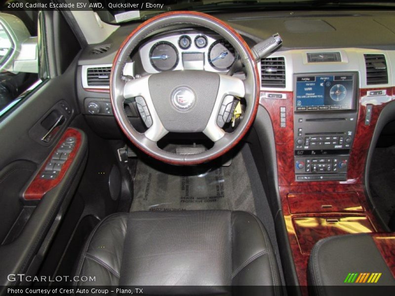 Quicksilver / Ebony 2008 Cadillac Escalade ESV AWD