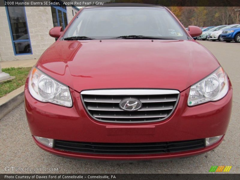 Apple Red Pearl / Gray 2008 Hyundai Elantra SE Sedan