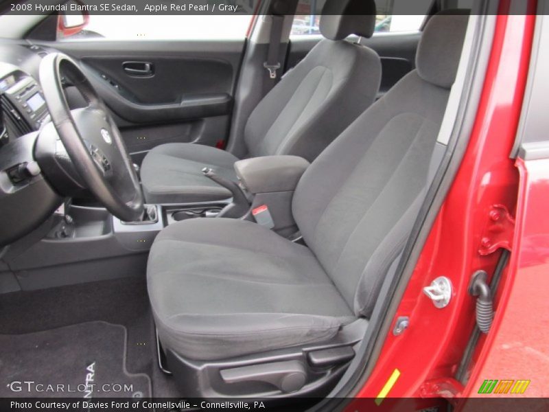 Apple Red Pearl / Gray 2008 Hyundai Elantra SE Sedan