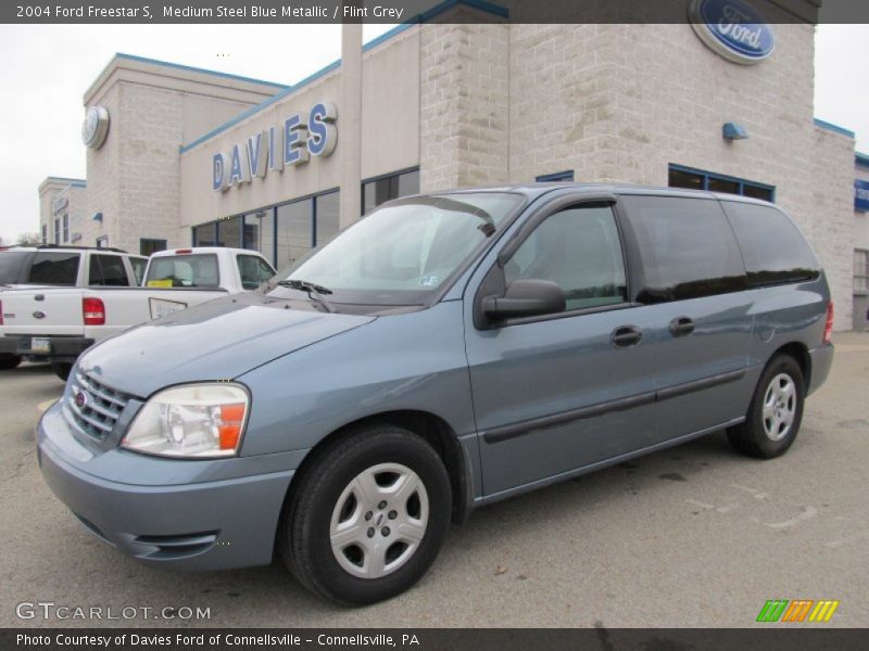 Medium Steel Blue Metallic / Flint Grey 2004 Ford Freestar S