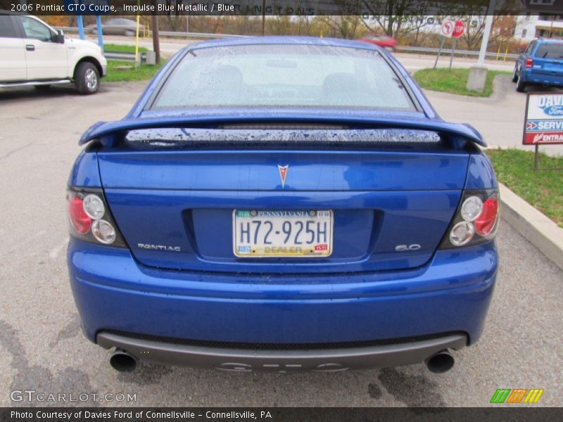 Impulse Blue Metallic / Blue 2006 Pontiac GTO Coupe
