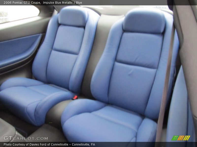  2006 GTO Coupe Blue Interior