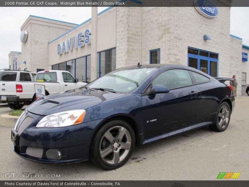 Midnight Blue Metallic / Ebony Black 2008 Pontiac G6 GXP Coupe