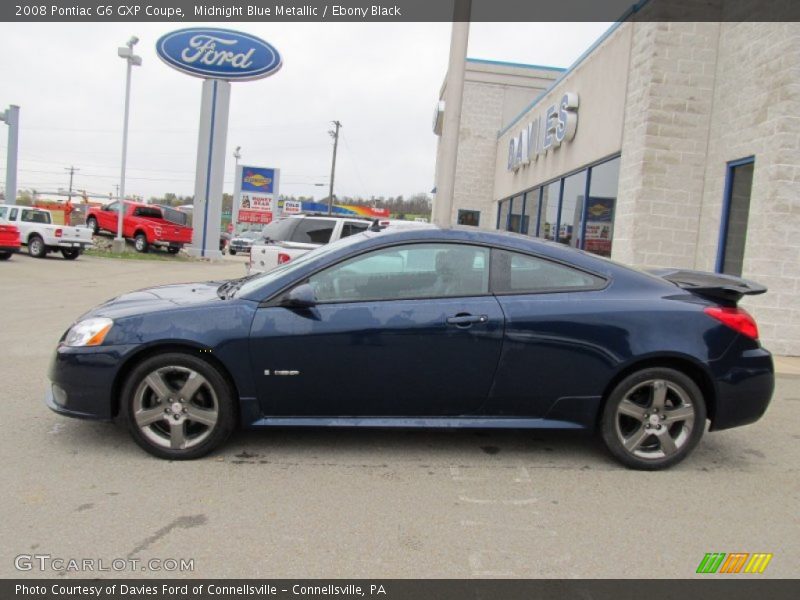 Midnight Blue Metallic / Ebony Black 2008 Pontiac G6 GXP Coupe