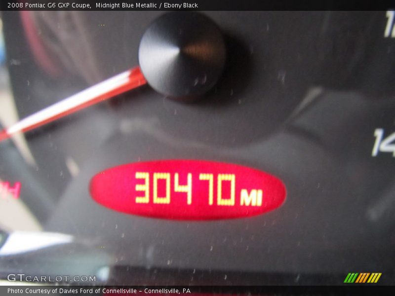 Midnight Blue Metallic / Ebony Black 2008 Pontiac G6 GXP Coupe