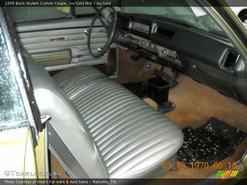  1968 Skylark Custom Coupe Ivy Gold Interior