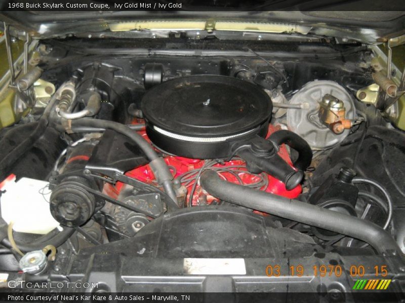  1968 Skylark Custom Coupe Engine - 5.7 Liter OHV 16-Valve V8