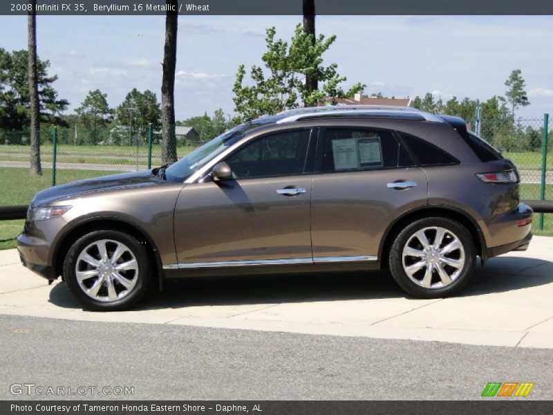 Beryllium 16 Metallic / Wheat 2008 Infiniti FX 35