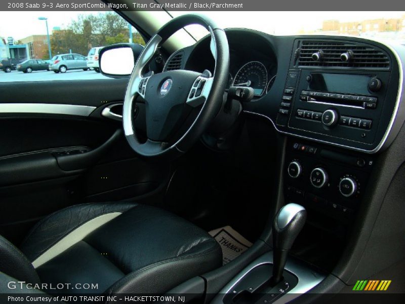  2008 9-3 Aero SportCombi Wagon Black/Parchment Interior