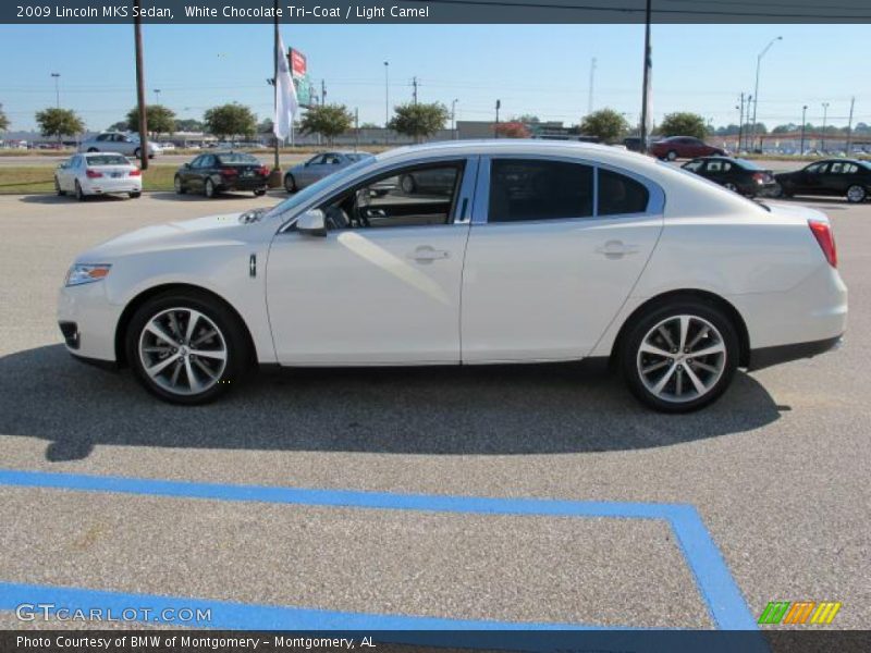 White Chocolate Tri-Coat / Light Camel 2009 Lincoln MKS Sedan