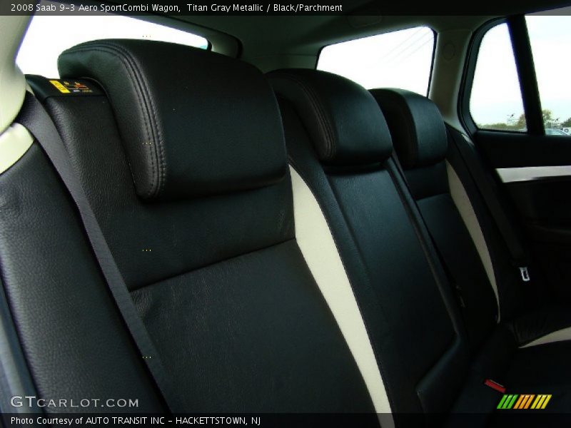 Titan Gray Metallic / Black/Parchment 2008 Saab 9-3 Aero SportCombi Wagon
