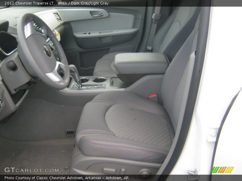White / Dark Gray/Light Gray 2012 Chevrolet Traverse LT