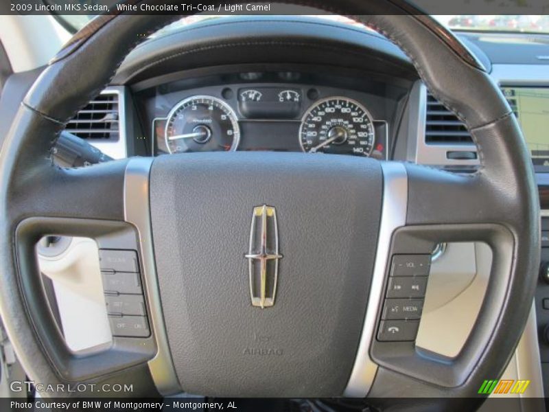 White Chocolate Tri-Coat / Light Camel 2009 Lincoln MKS Sedan