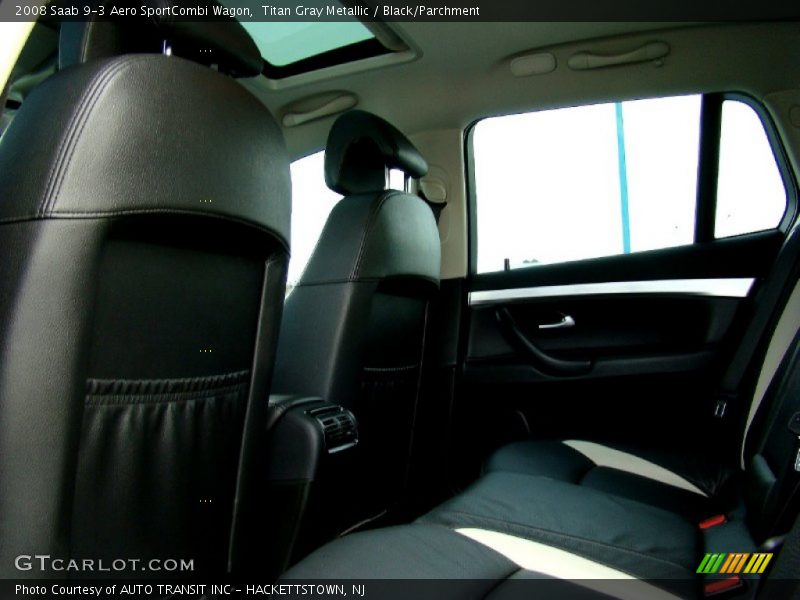 Titan Gray Metallic / Black/Parchment 2008 Saab 9-3 Aero SportCombi Wagon