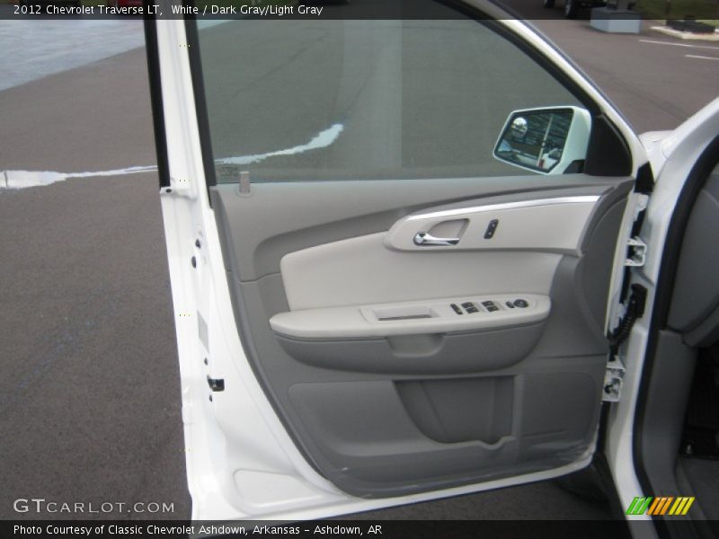 White / Dark Gray/Light Gray 2012 Chevrolet Traverse LT