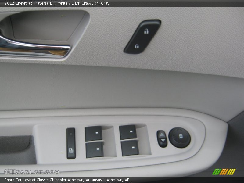 White / Dark Gray/Light Gray 2012 Chevrolet Traverse LT