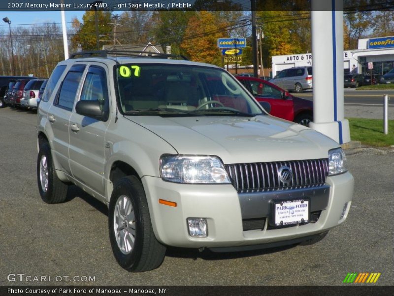 Light Sage Metallic / Pebble 2007 Mercury Mariner Luxury 4WD