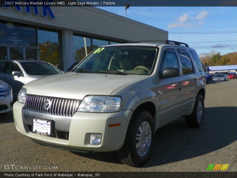 Light Sage Metallic / Pebble 2007 Mercury Mariner Luxury 4WD