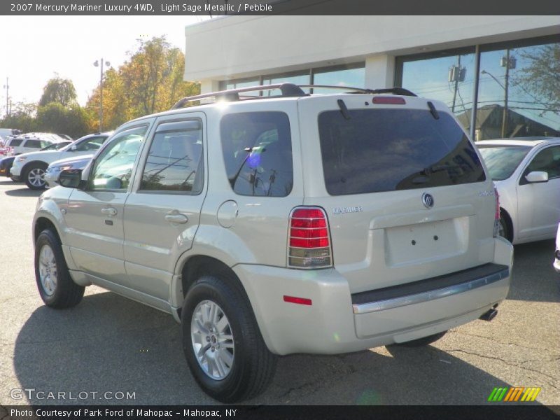 Light Sage Metallic / Pebble 2007 Mercury Mariner Luxury 4WD