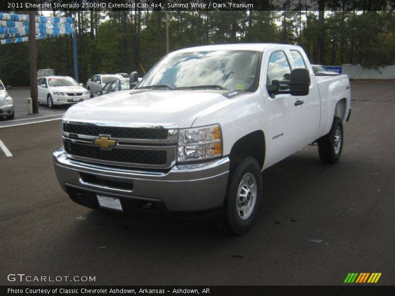 Summit White / Dark Titanium 2011 Chevrolet Silverado 2500HD Extended Cab 4x4