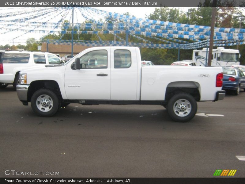 Summit White / Dark Titanium 2011 Chevrolet Silverado 2500HD Extended Cab 4x4