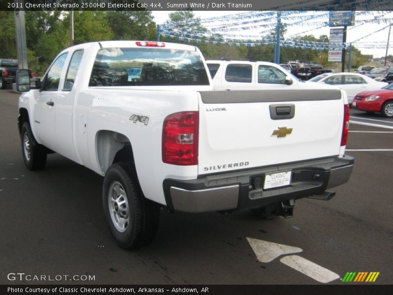 Summit White / Dark Titanium 2011 Chevrolet Silverado 2500HD Extended Cab 4x4