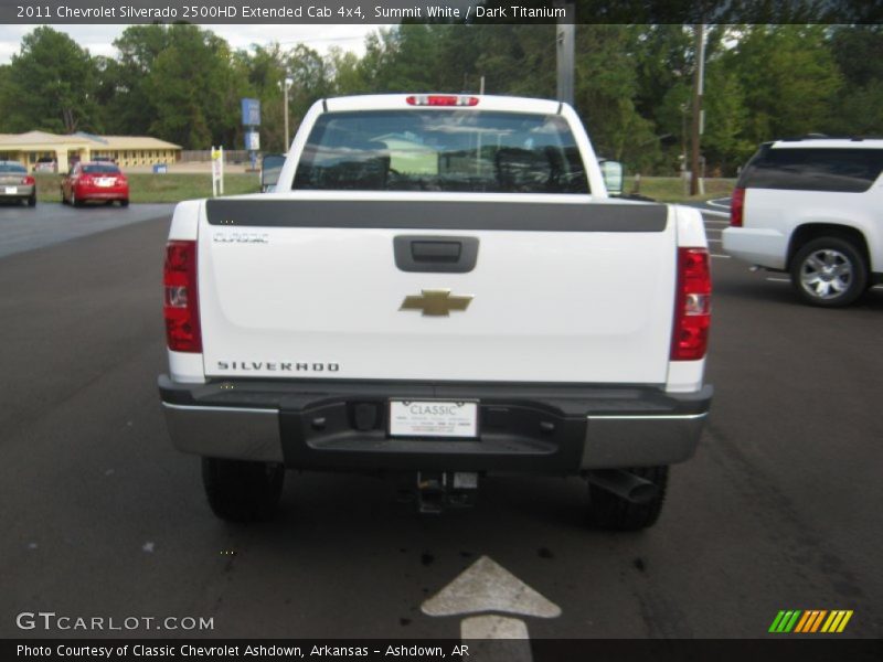 Summit White / Dark Titanium 2011 Chevrolet Silverado 2500HD Extended Cab 4x4