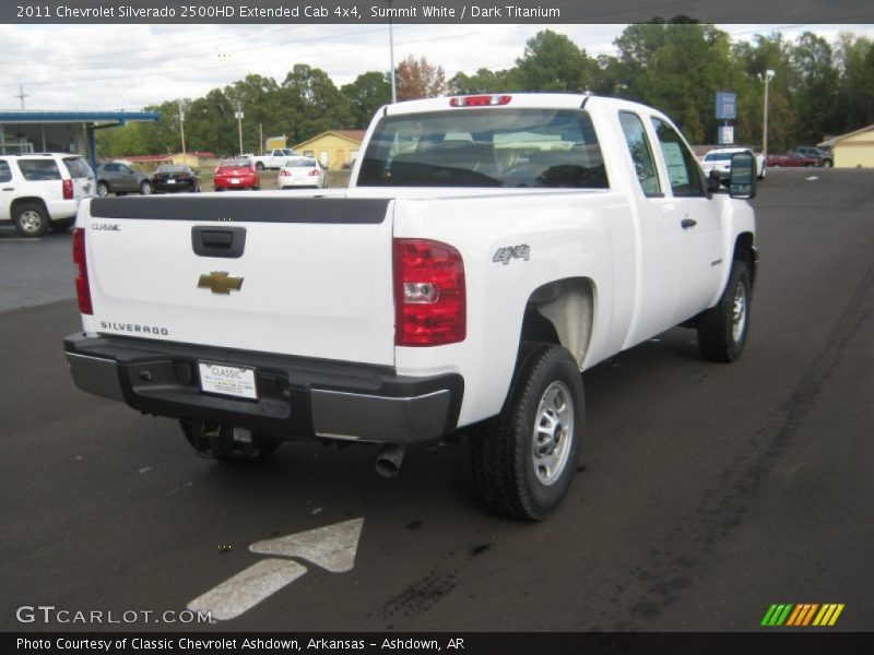 Summit White / Dark Titanium 2011 Chevrolet Silverado 2500HD Extended Cab 4x4