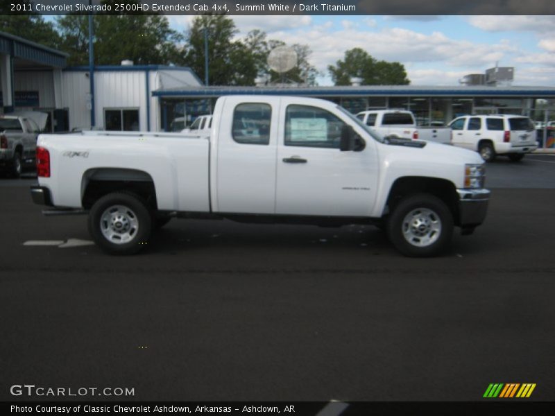 Summit White / Dark Titanium 2011 Chevrolet Silverado 2500HD Extended Cab 4x4