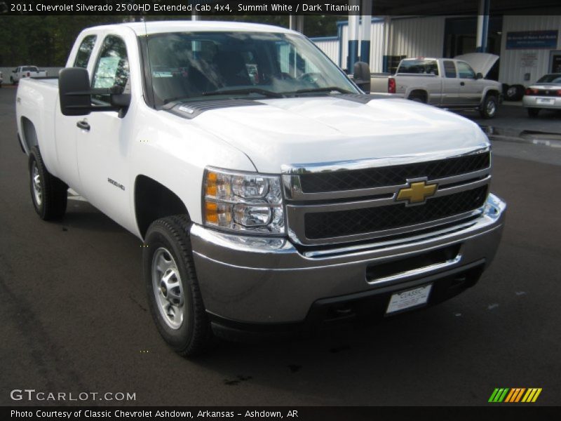Summit White / Dark Titanium 2011 Chevrolet Silverado 2500HD Extended Cab 4x4