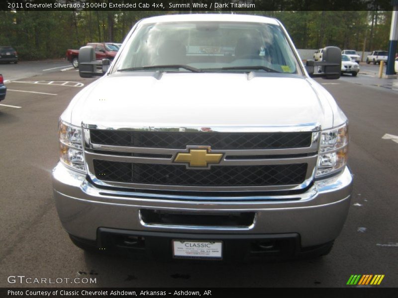Summit White / Dark Titanium 2011 Chevrolet Silverado 2500HD Extended Cab 4x4
