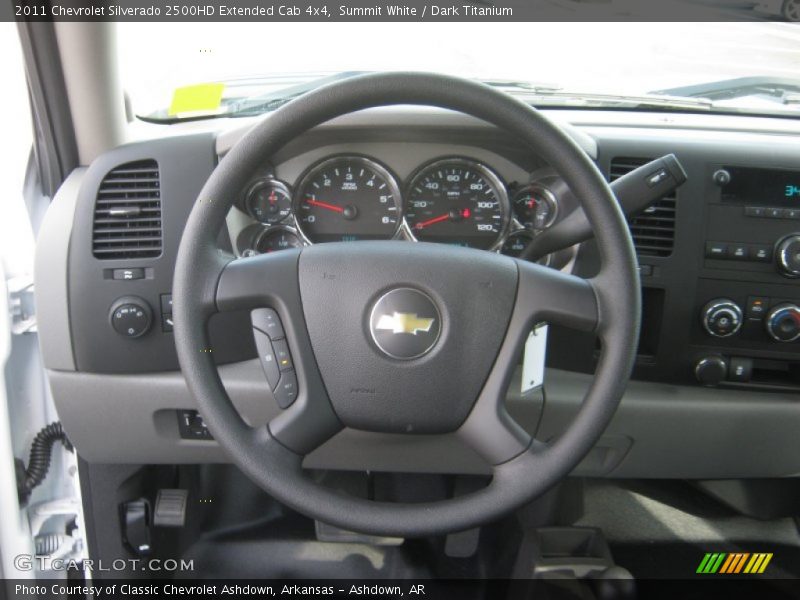 Summit White / Dark Titanium 2011 Chevrolet Silverado 2500HD Extended Cab 4x4